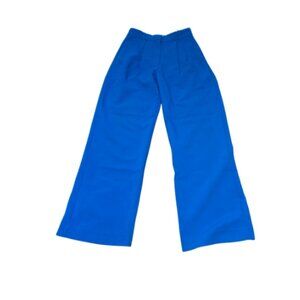 Gently Worn Blue ABERCROMBIE & FITCH Wide-Leg Trousers Size 10L (BB0928)